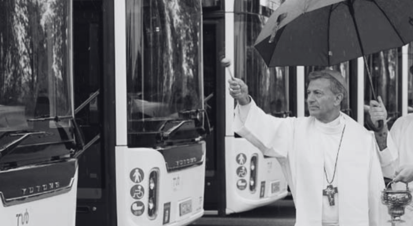 Bispo ‘abençoou’ novas viaturas dos Transportes Urbanos de Braga