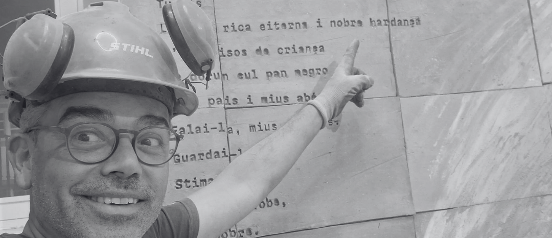 Maciel Cardeira assina mural “Dues Lenghuas” no Museu da Terra de Miranda