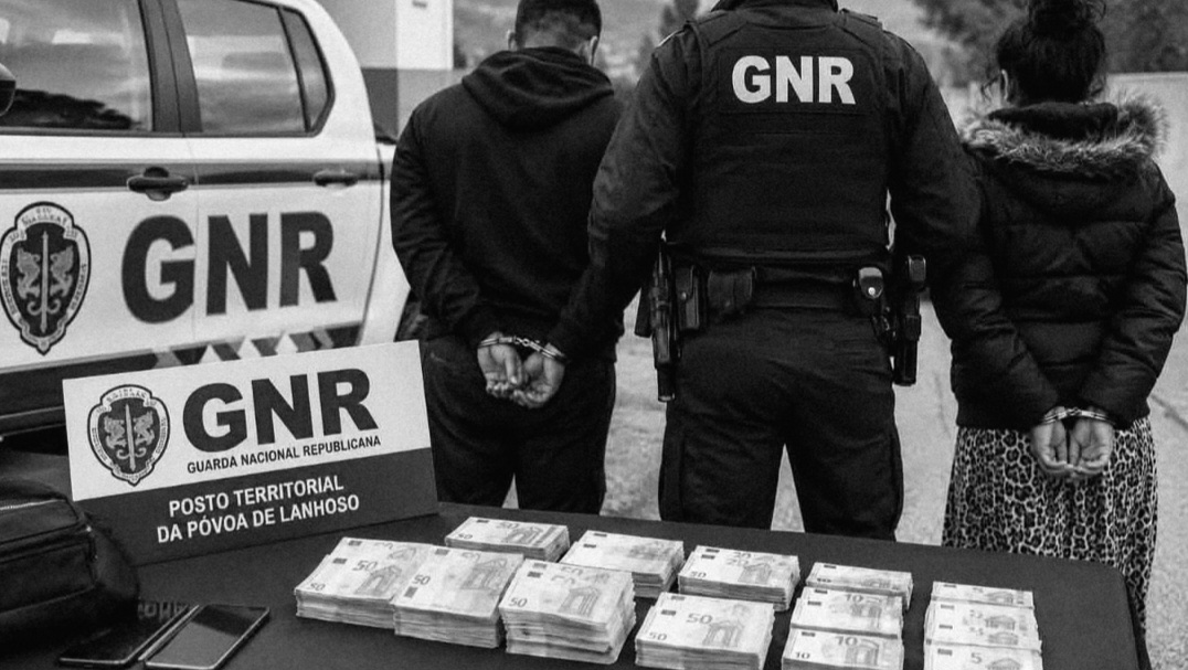 Casal de ‘larápios’ apanhados pela GNR na Póvoa de Lanhoso